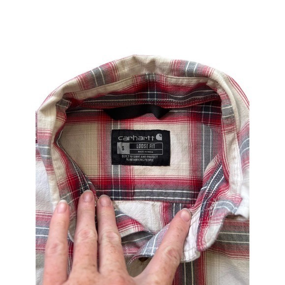 Carhartt Plaid Short Sleeve Button Down Shirt - Picture 3 of 7